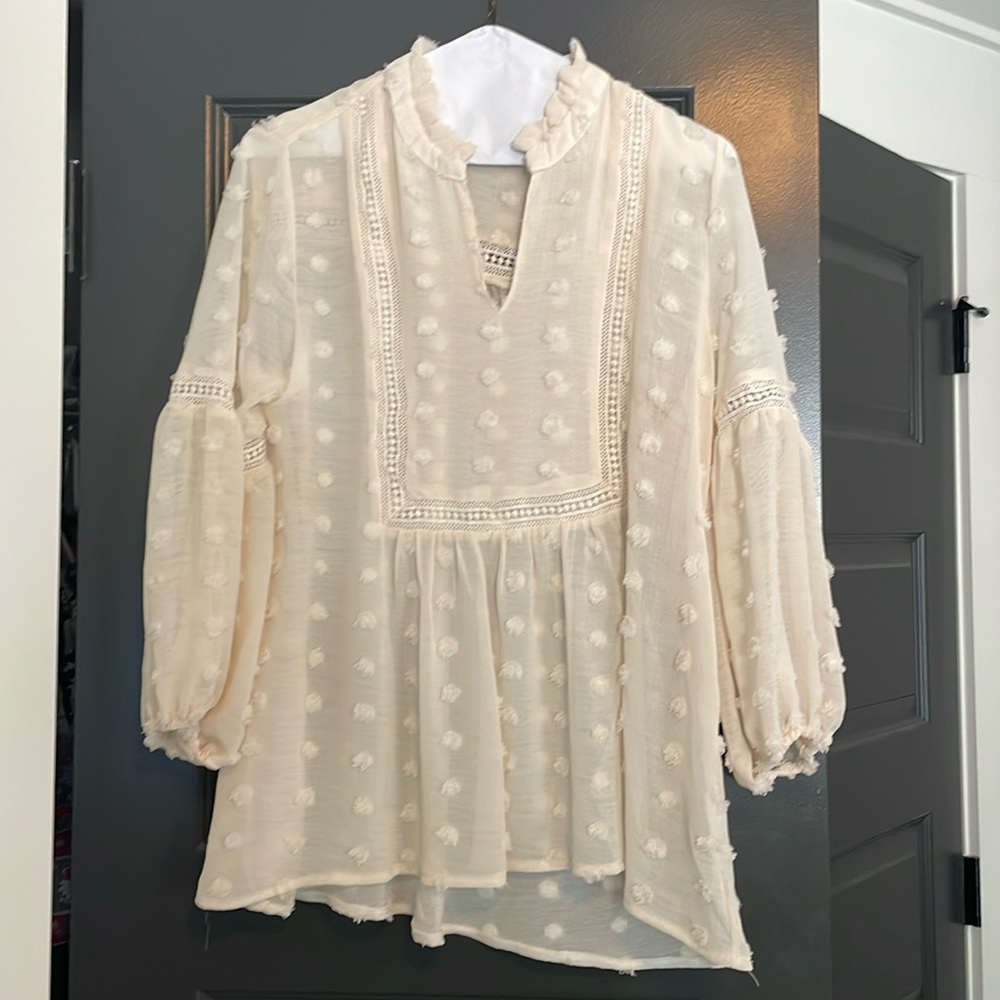 ivory blouse